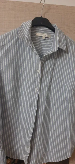 Camisa de rayas azul EASY WEAR Talla XS