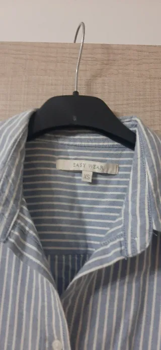 Camisa de rayas azul EASY WEAR Talla XS