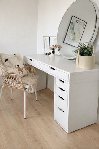 Escritorio IKEA ALEX 132cm Blanco