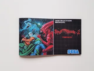Manuale Splatterhouse 2 Mega Drive + Ghouls n