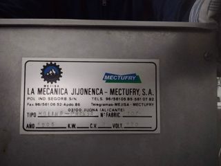 Molino Prensa Horchata MEJISA - MECTUFRI S.A