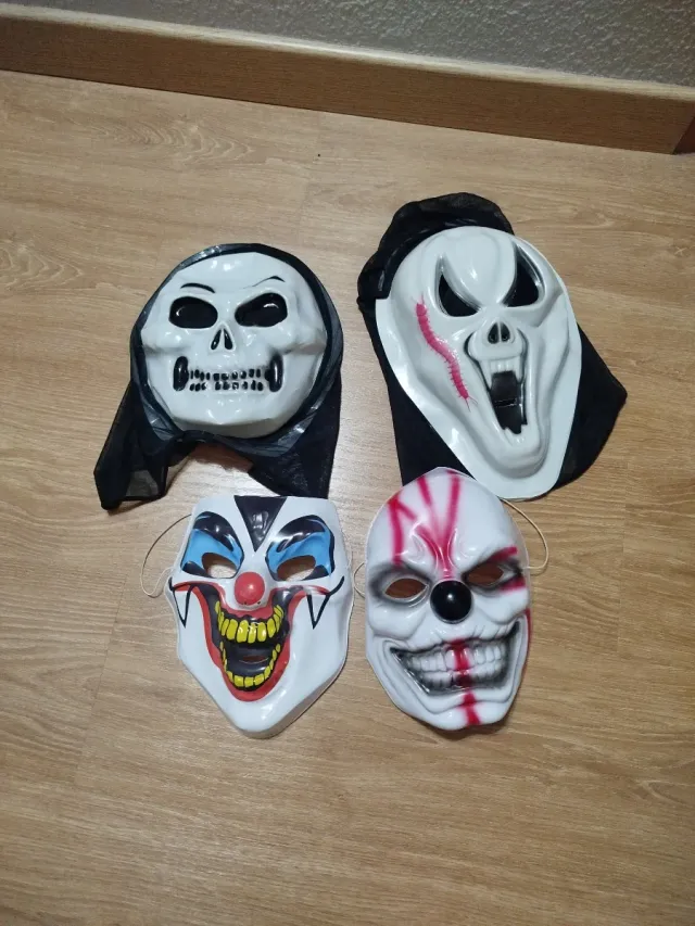 Lote disfraces y mascaras Halloween