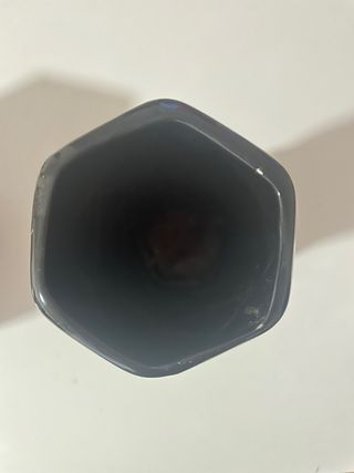 Jarrón Negro Moderno Vidrio