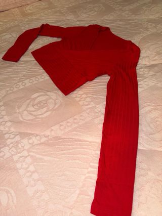 Camiseta roja manga larga