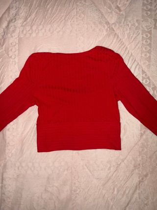 Camiseta roja manga larga