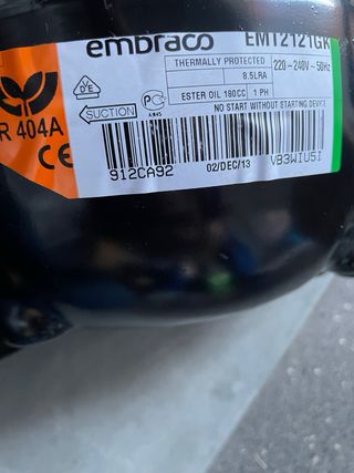Motor Embraco Aspera Frigorífico Nuevo