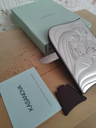 Figura "Sagrada Familia". Marca Kasanova. Plata