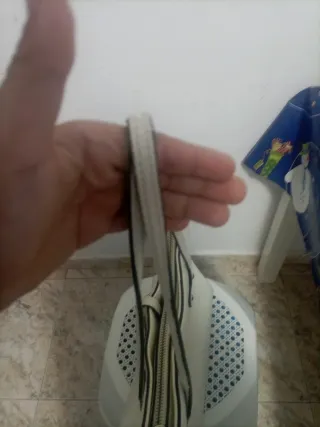 Bolso de piel blanco