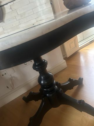 Mesa Alfonsina Mármol Negra y Blanca