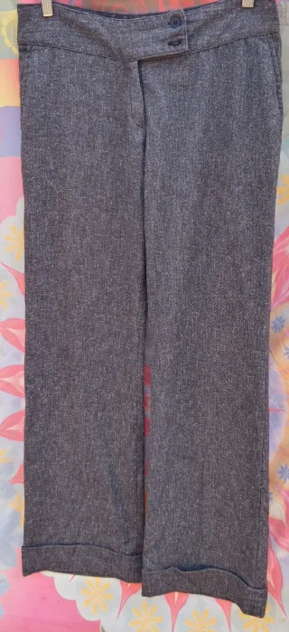 PANTALONES DE VESTIR TXL/42:GRISES/GRANATES:1X1,5€