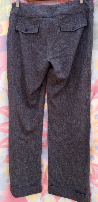 PANTALONES DE VESTIR TXL/42:GRISES/GRANATES:1X1,5€