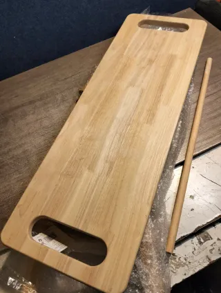 Banco de madera Hevea L82xAn27xAl45cm