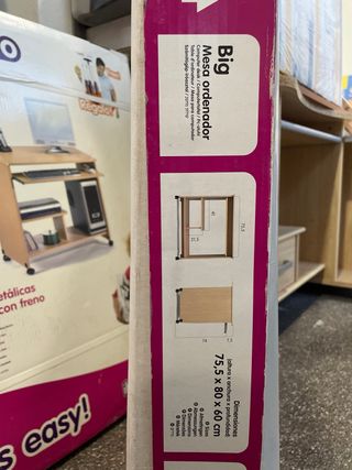 Mesa Ordenador Big Mobo Madera