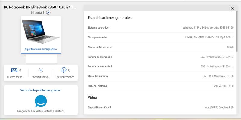 HP EliteBook X360 1030 G4 Plata afbeelding 7