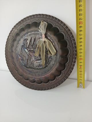 Piatto Rame Sbalzato Grazzano Visconti