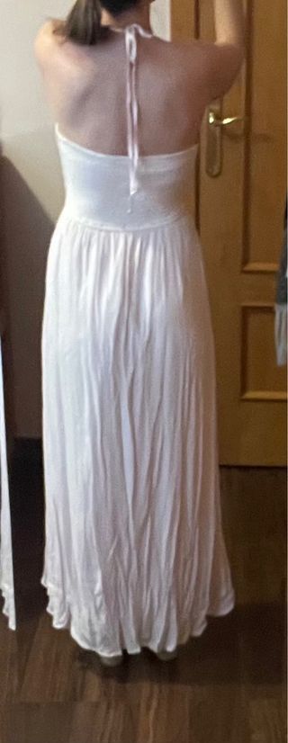 Vestido rosa Hollister cuello halter Talla S