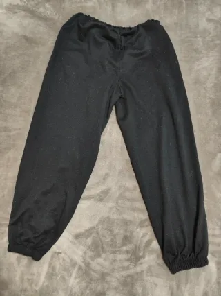 Pantalón chándal negro con dragón rosa