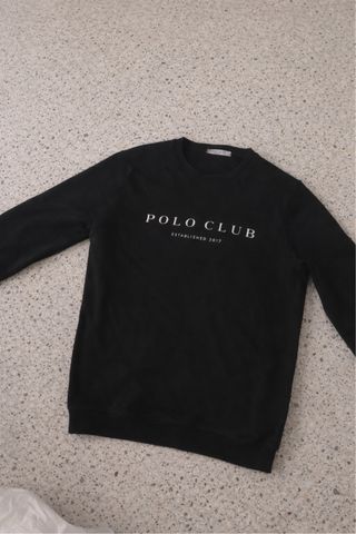 Sudadera Polo Club Negra Talla M