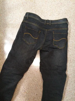 Pantalón de moto tejano negro talla S