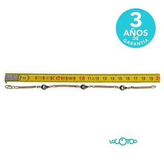 Pulsera Oro 18K Esmalte Azul