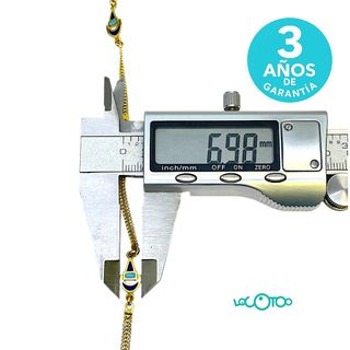 Pulsera Oro 18K Esmalte Azul