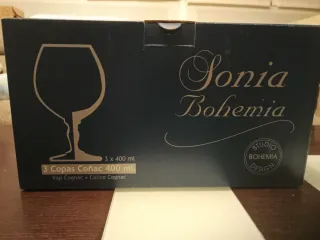 6 Copas de Coñac Bohemia 400 ml