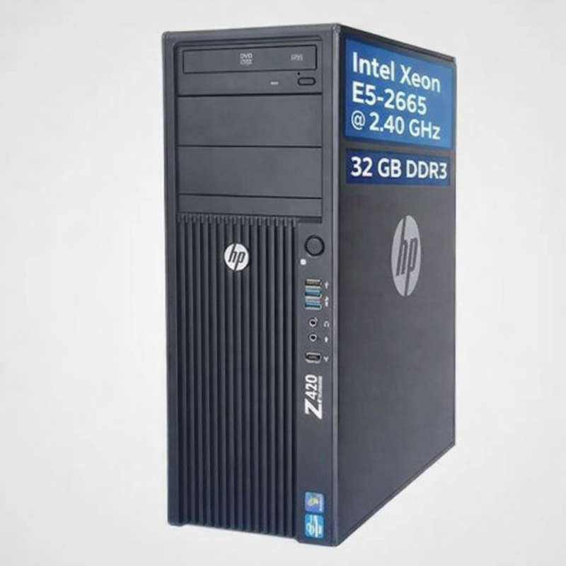 8 núcleos y 16 hilos HP Z420 XEON E5-2665 32 Gb