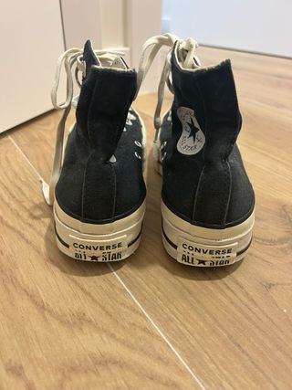 Converse All Star Hi Negras Talla 37.5