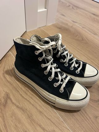Converse All Star Hi Negras Talla 37.5