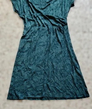 Vestito OVS Floreale Wrap Effetto Incrociato Verde