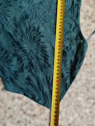 Vestito OVS Floreale Wrap Effetto Incrociato Verde