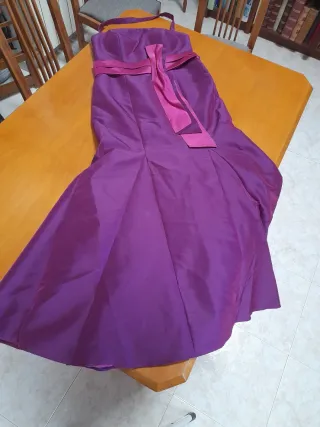 Vestido largo fiesta con bolero de Sonia Peña.