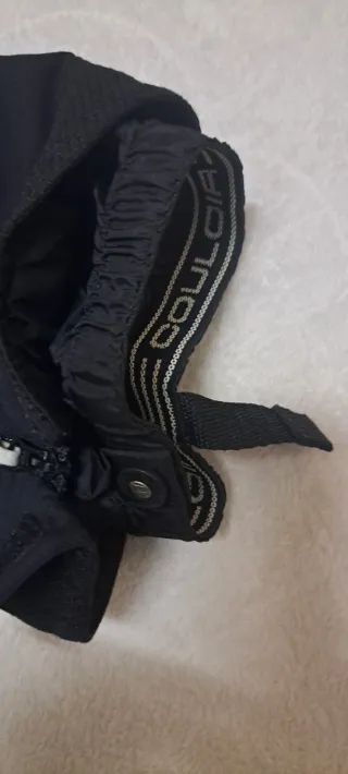 Pantalones de esquí negros con tirantes