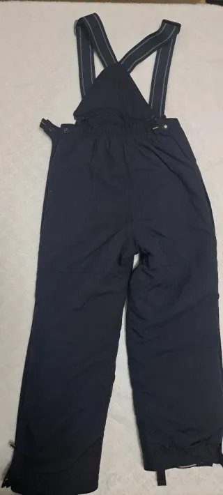Pantalones de esquí negros con tirantes