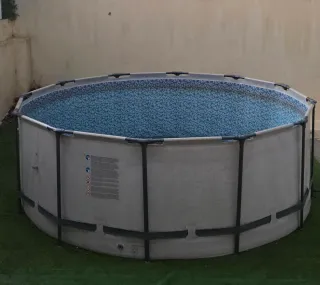 Piscina desmontable plástico y metal
