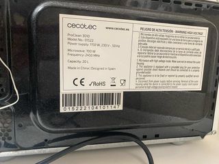 Microondas Cecotec ProClean 3010
