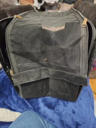 Transportín para mascotas negro