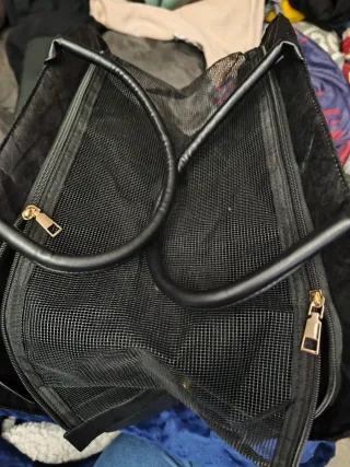 Transportín para mascotas negro