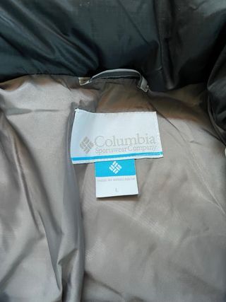 Chaqueta Columbia Negra y Gris Talla L