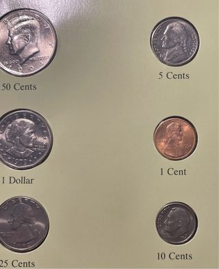 Serie Completa 6 Monete USA 1995