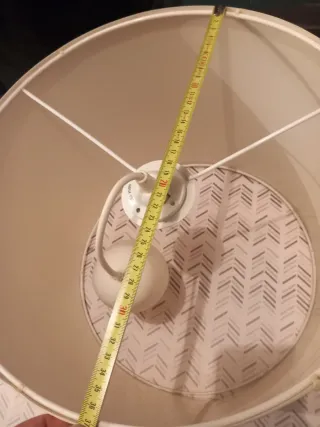 Lámpara de techo IKEA blanca tela