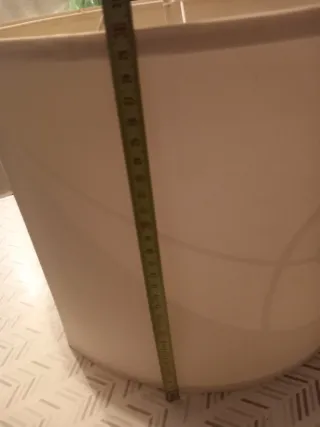 Lámpara de techo IKEA blanca tela