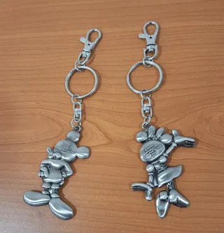 Llaveros Mickey y Minnie Disney Acero