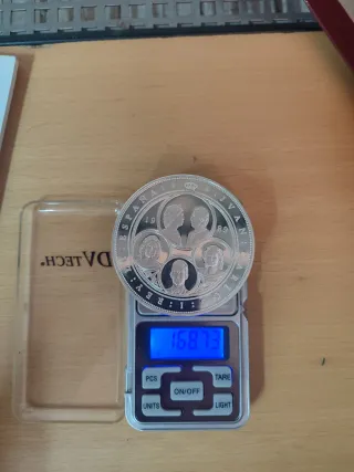 Moneda 10.000 pesetas plata (925) V Centenario