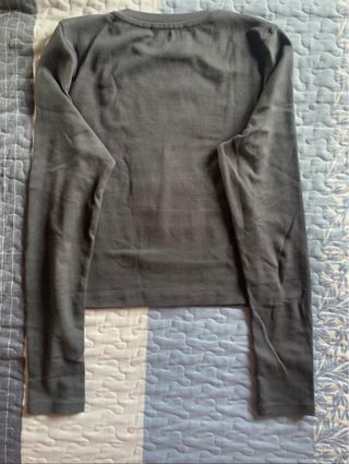 Camiseta manga larga Stradivarius gris