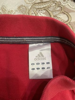 Polo Adidas Rosso Uomo Taglia M