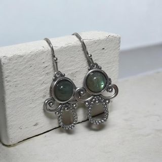 Pendientes Plata de Ley 925 y Labradorita