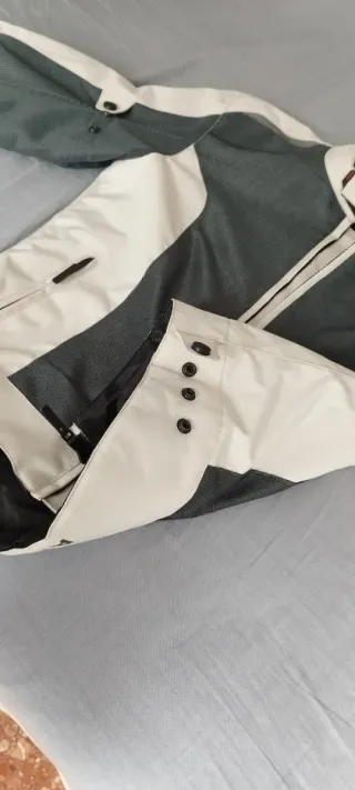 Chaqueta Moto ARMURE Unisex Gris/Blanco