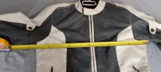 Chaqueta Moto ARMURE Unisex Gris/Blanco