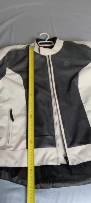 Chaqueta Moto ARMURE Unisex Gris/Blanco